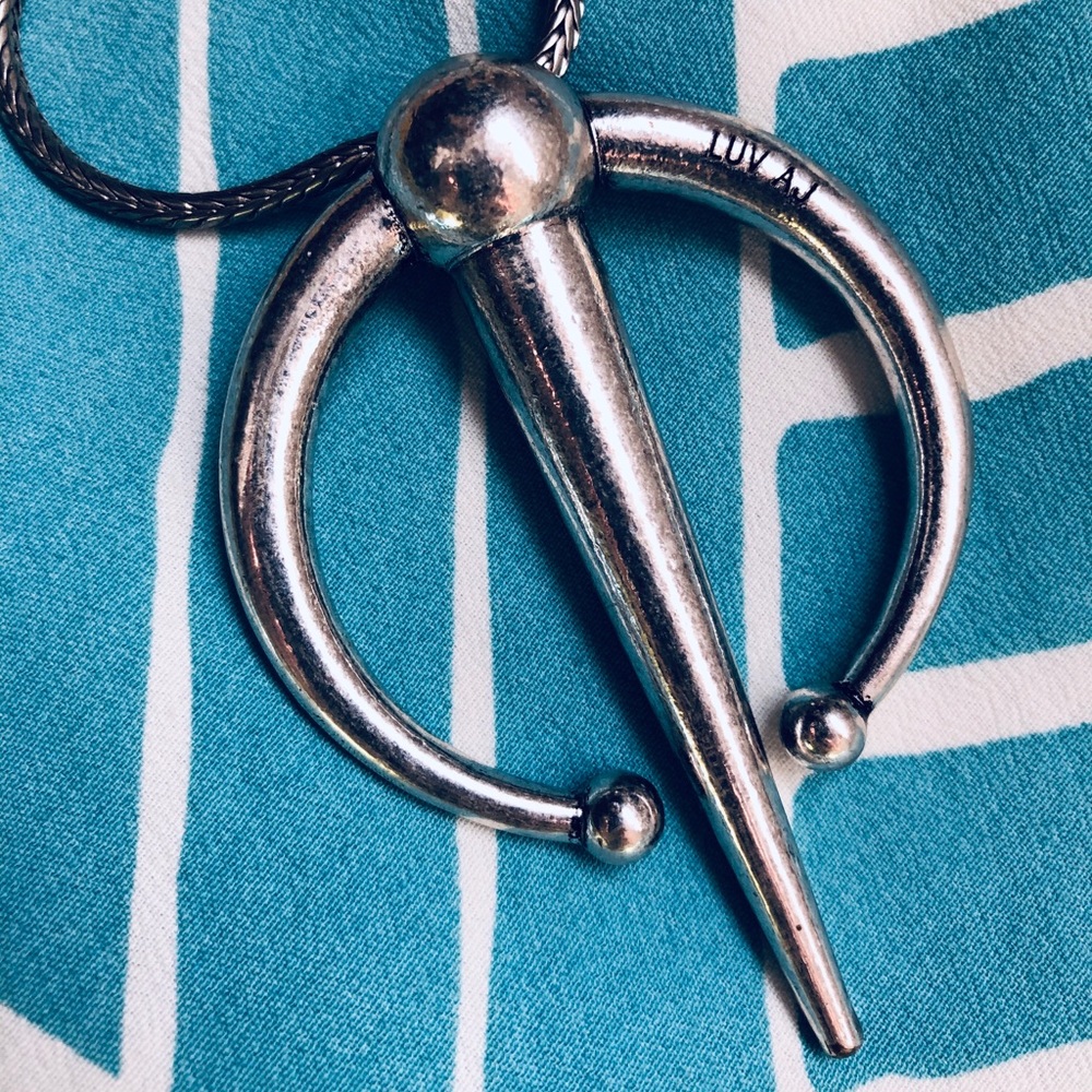 Luv Aj Silver Statement Piece Pendant Harlow - Picture 3 of 5